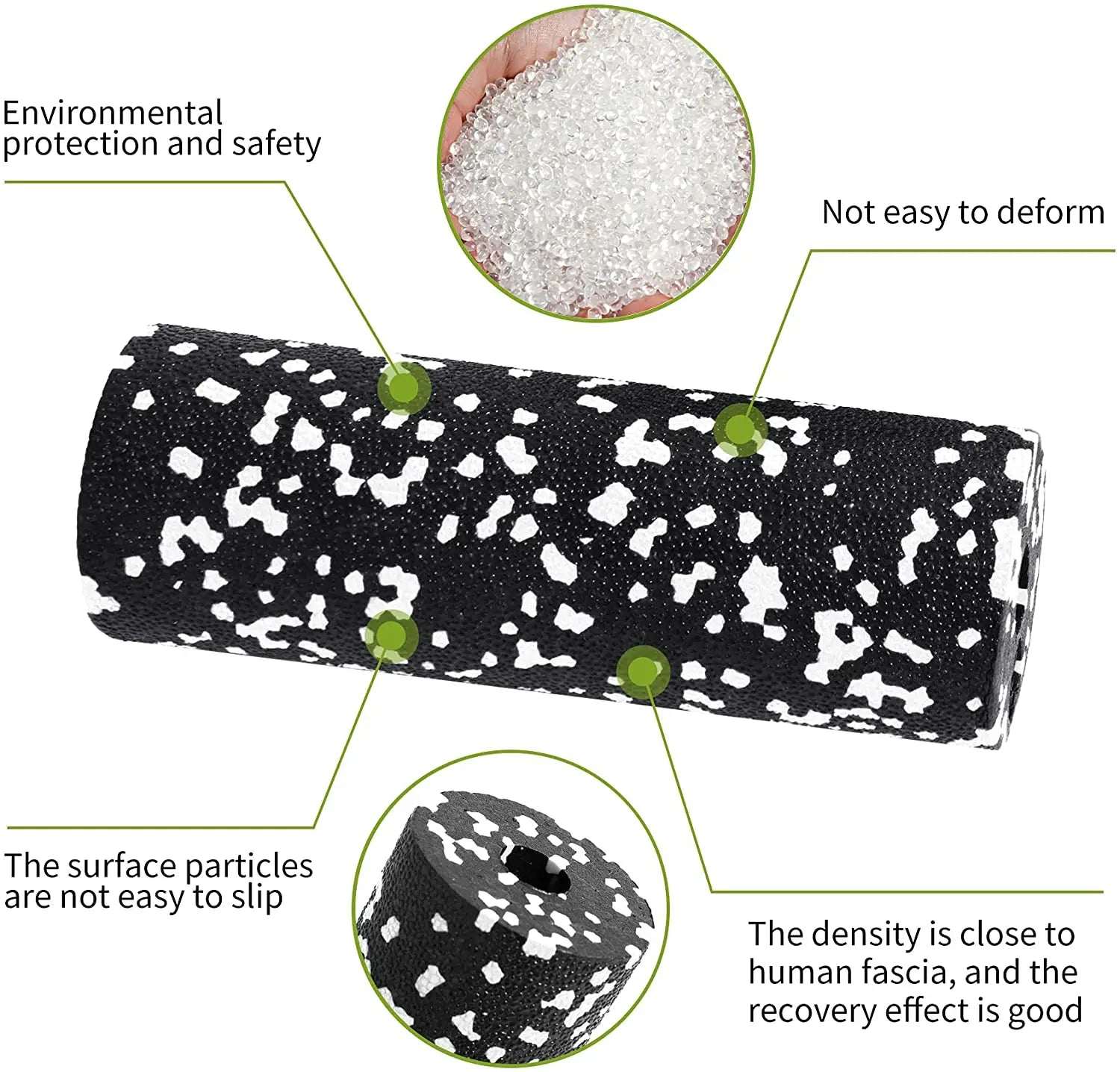 High Density Foam Roller — Muscle Massage & Myofascial Release Tool