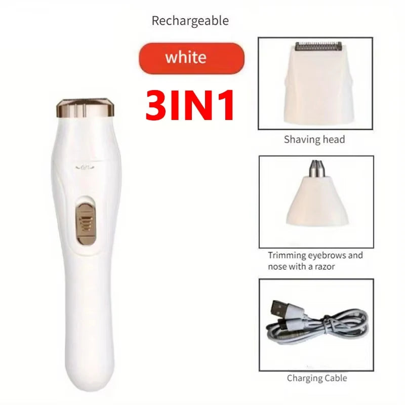 Electric Epilator for Women — Portable Body Hair Trimmer for Face and Legs
