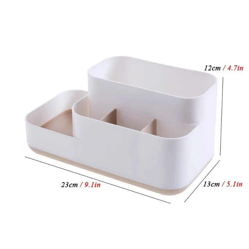 Creative Makeup Organizer Box — Multi-Compartment Cosmetic Storage with Drawer