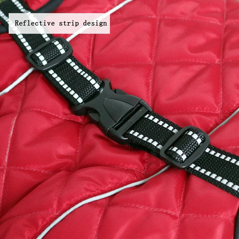 Waterproof Dog Outdoor Jacket — Warm Reflective Pet Coat Vest