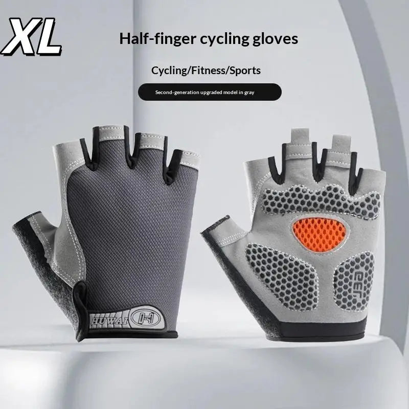 GUOMUZI Cycling Gloves — Half Finger Shock Absorbing Riding Gear
