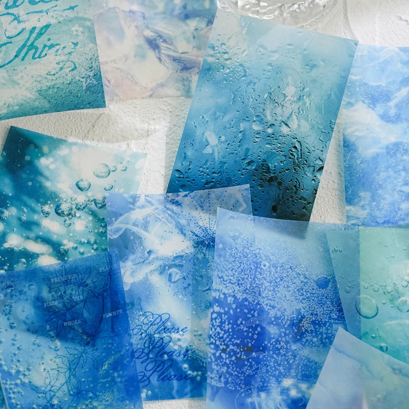 Natural Landscape Scrapbooking Paper — 15 Piece Vintage Collage Set