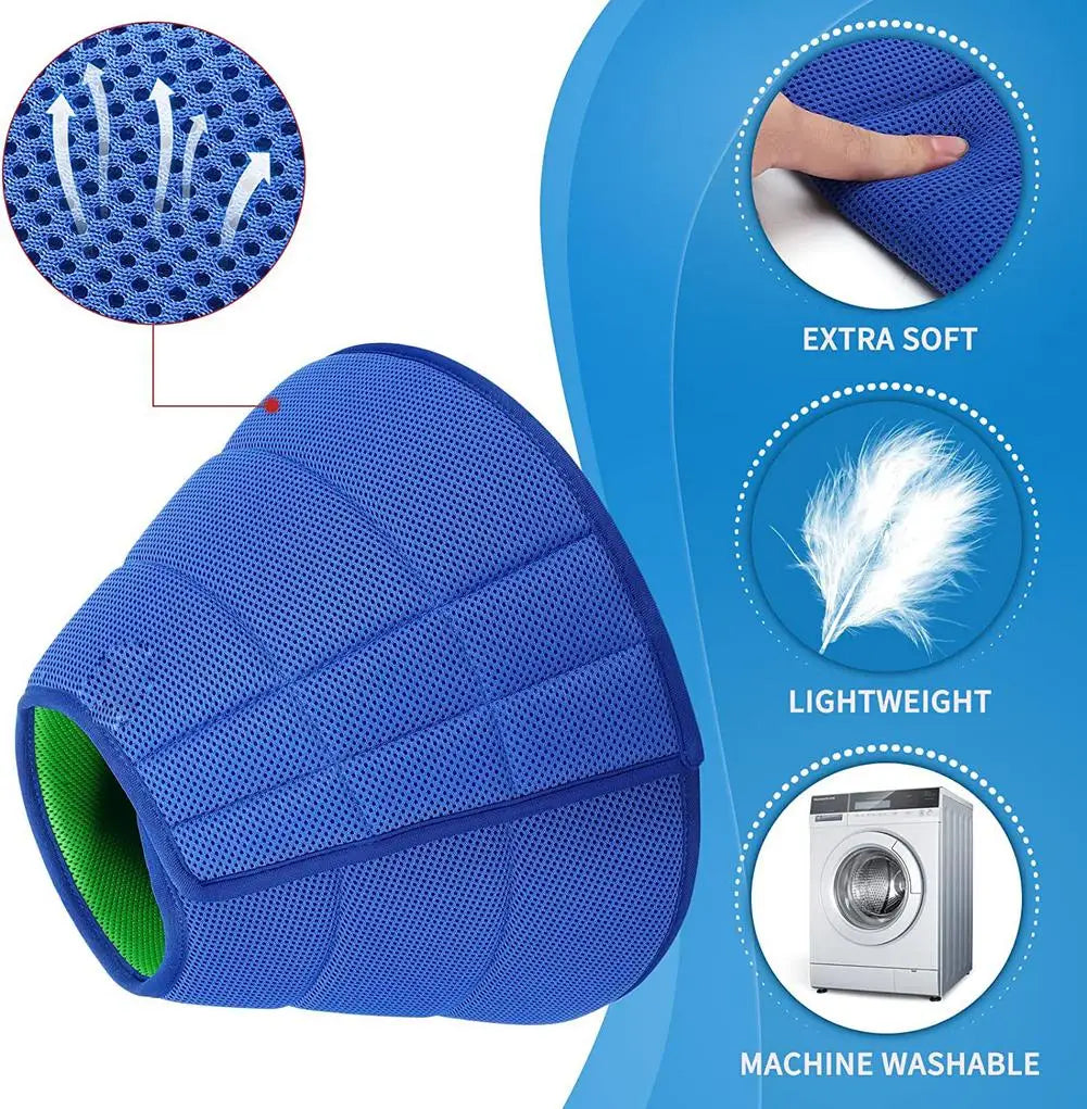 Protective Dog Recovery Cone — Breathable Mesh Elizabethan Collar