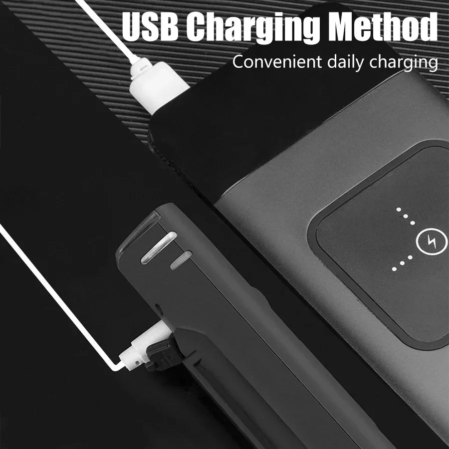 Rechargeable Bicycle LED Headlight — Waterproof Front and Rear Safety Lights
