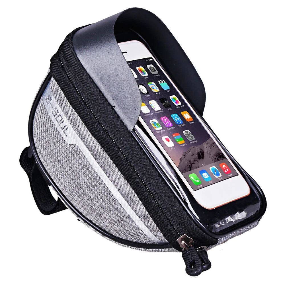 Waterproof Bicycle Phone Bag — Touch Screen Handlebar Mount for Cycling
