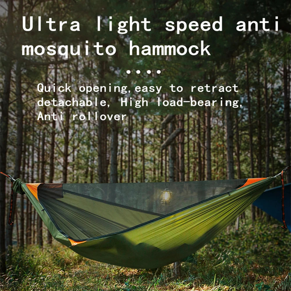 dikecloud Camping Hammock with Mosquito Net — Portable Outdoor Sleeping Gear