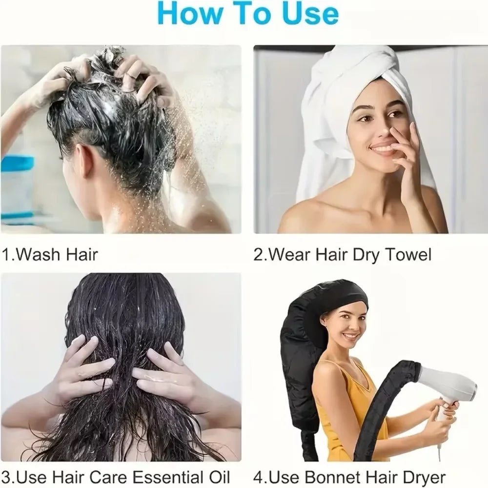 Extra Large Hair Heating Cap — Deep Conditioning & Drying Bonnet