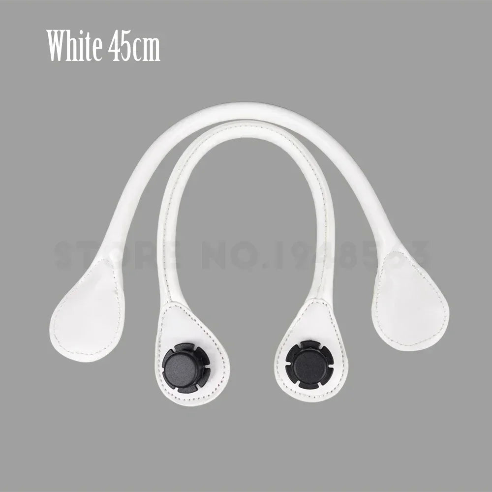 TANQU Faux Leather Bag Handle — Round Replacement Strap for Totes