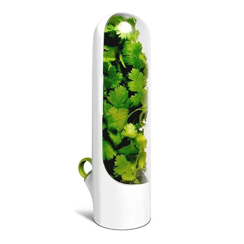 Fresh Herb Storage Container — Airtight Vegetable Preservation Bottle