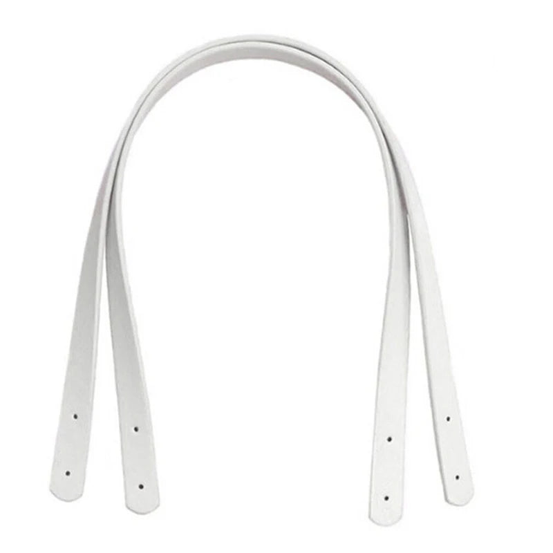 PU Leather Bag Strap Replacement — Set of 2 Handmade Handles for DIY Totes