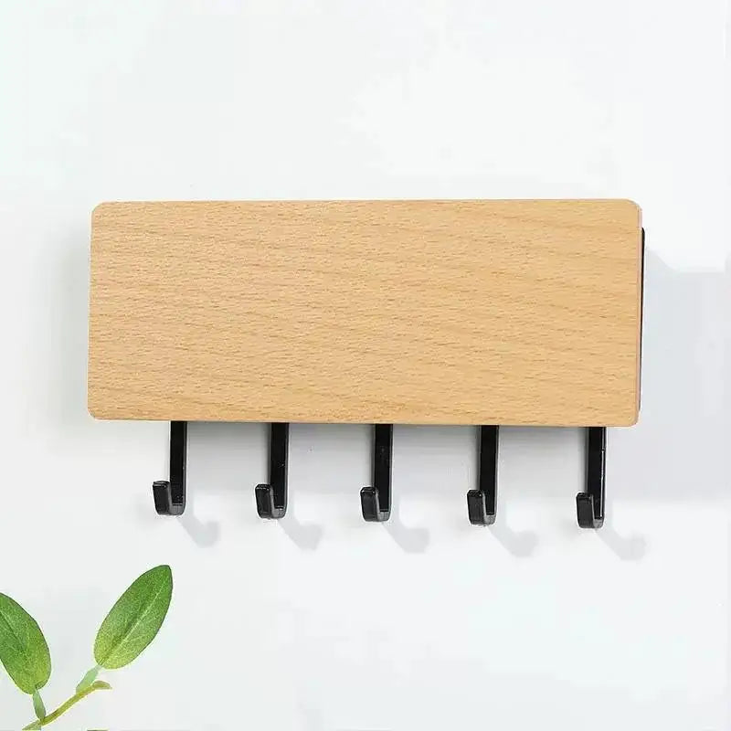 Wall-Mounted Key and Mail Organizer — Space-Saving Entryway Storage Rack