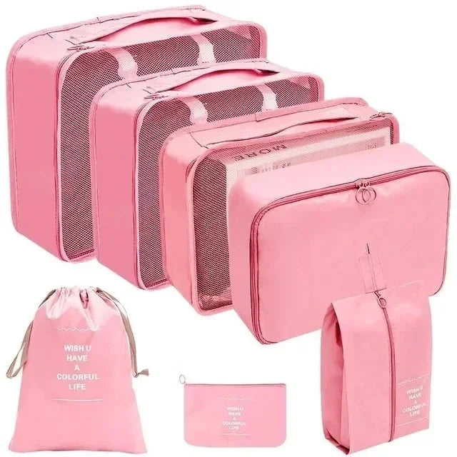 YUEYi Travel Organizer Set — Space-Saving Suitcase Packing Cubes