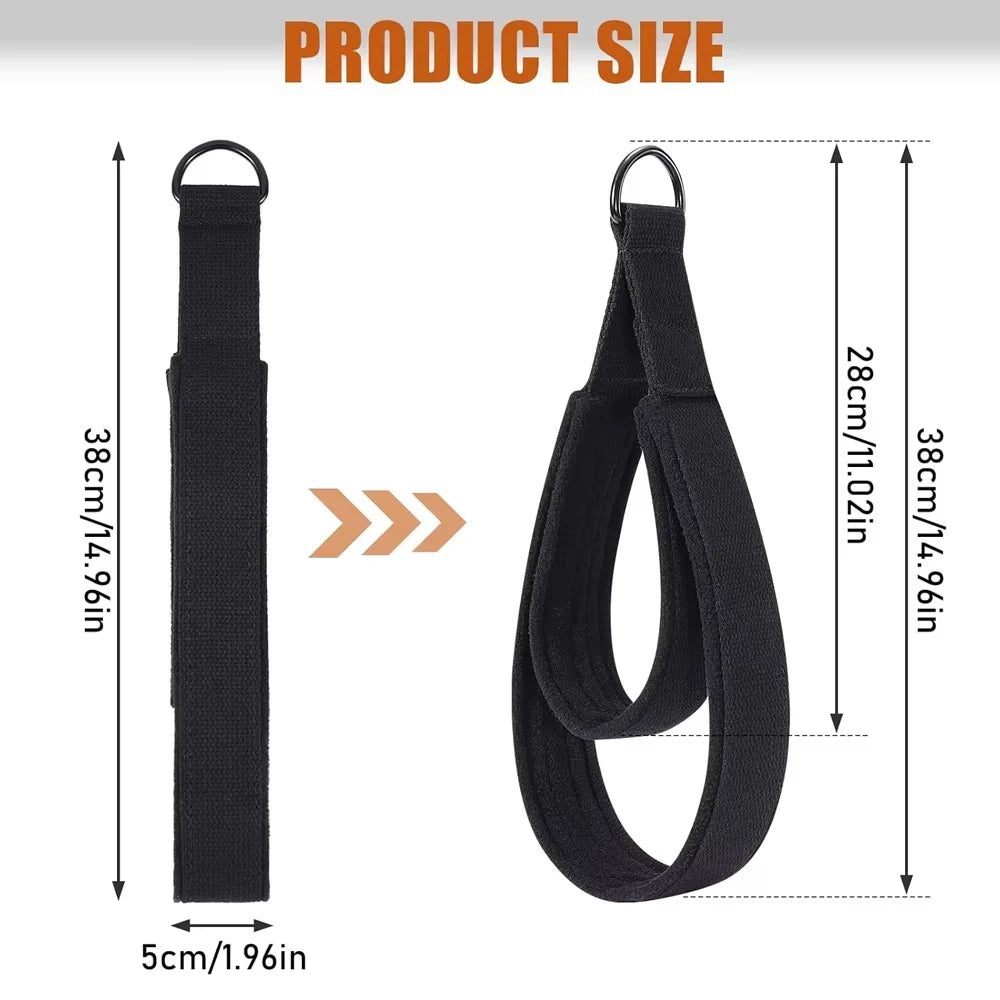 hufuch Double Loop Pilates Straps — Padded Reformer Exercise Equipment