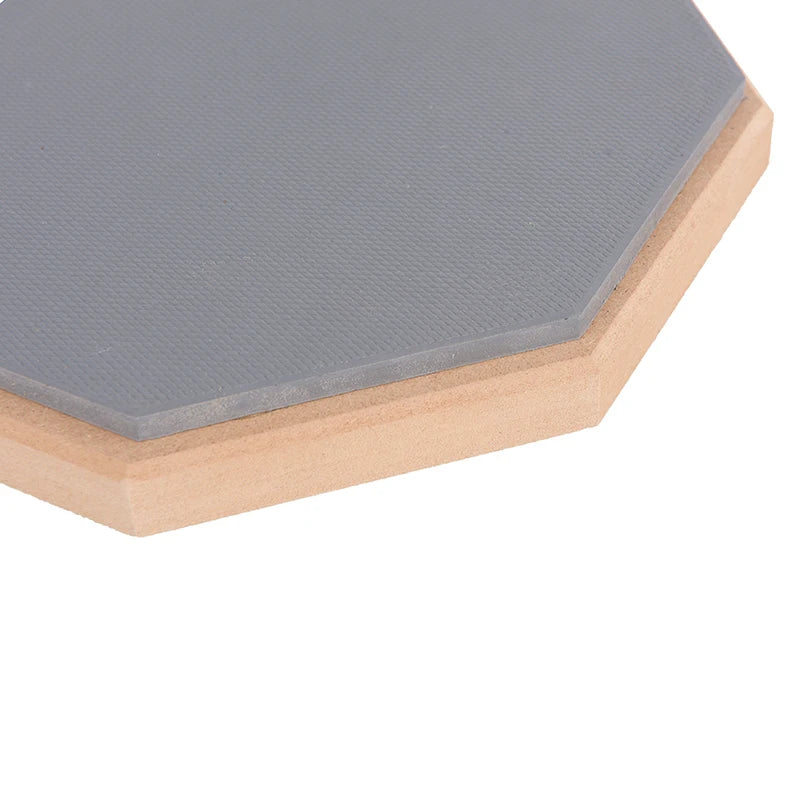 8 Inch Rubber Practice Drum Pad — High Elasticity Training Tool, Gray