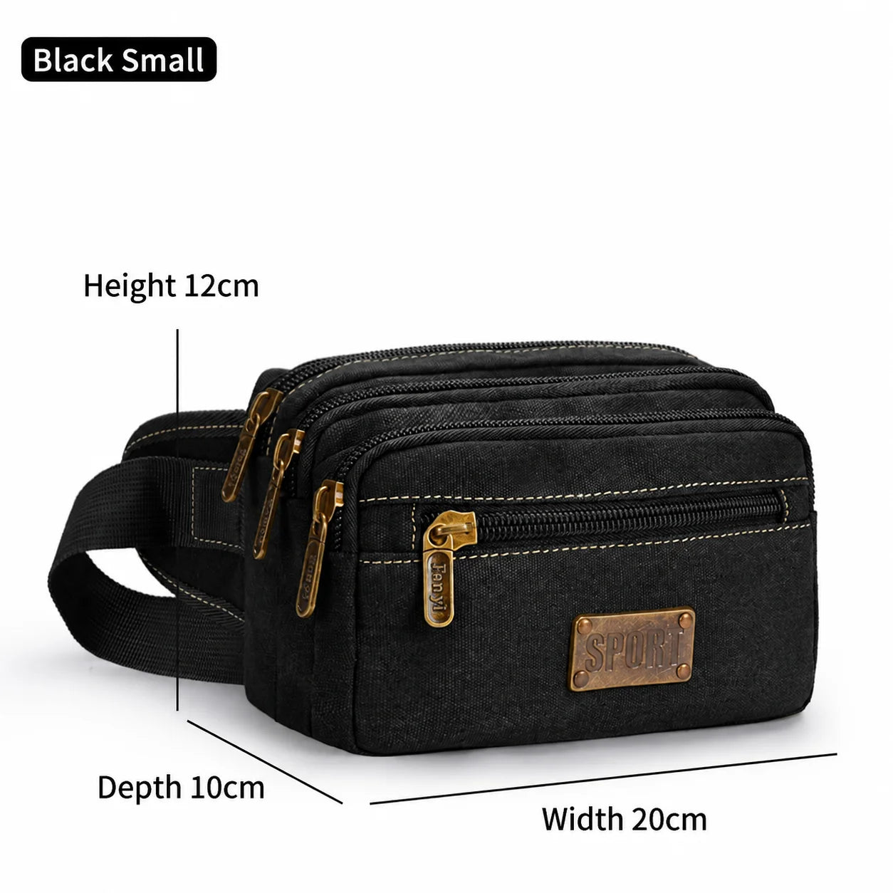 Canvas Waist Pack — Adjustable Outdoor Storage