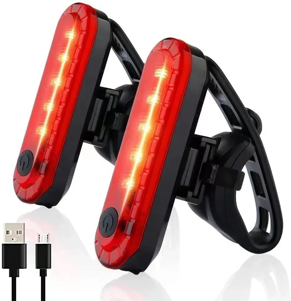 USB Rechargeable Rear Bike Tail Light — Ultra Bright LED Safety Light