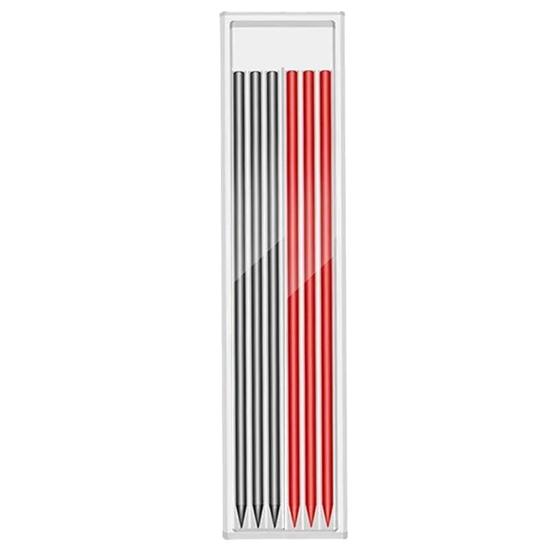 Solid Carpenter Mechanical Pencil — Integrated Sharpener & Woodworking Tool