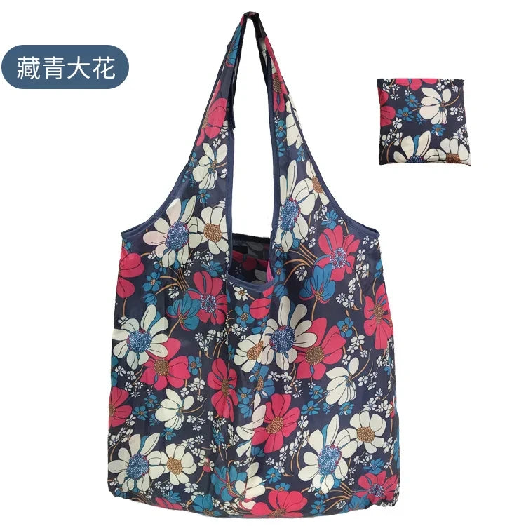 Foldable Reusable Shopping Bags — Heavy Duty Washable Grocery Totes