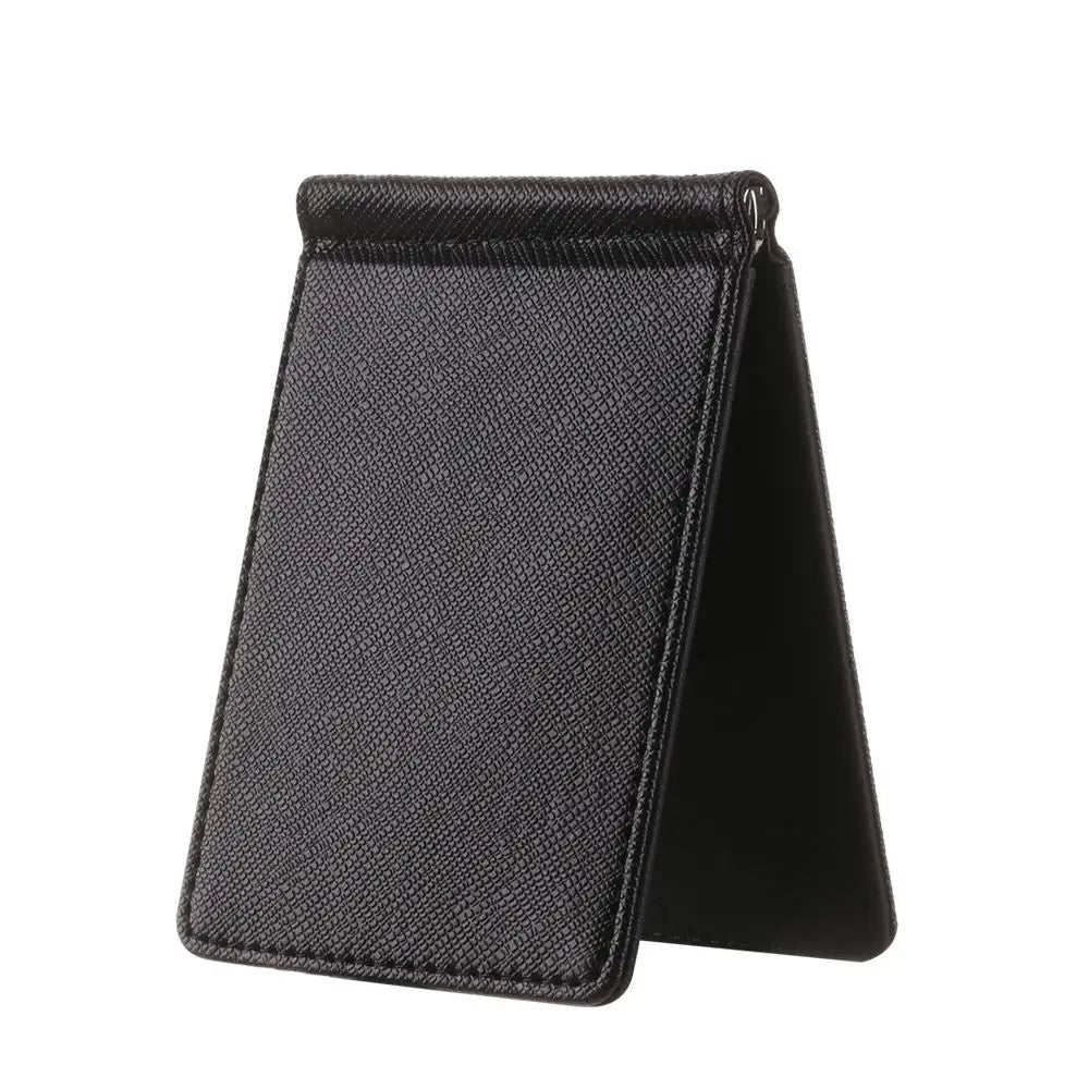 ISKYBOB Leather Money Clip Wallet — Slim Multifunctional Card Holder