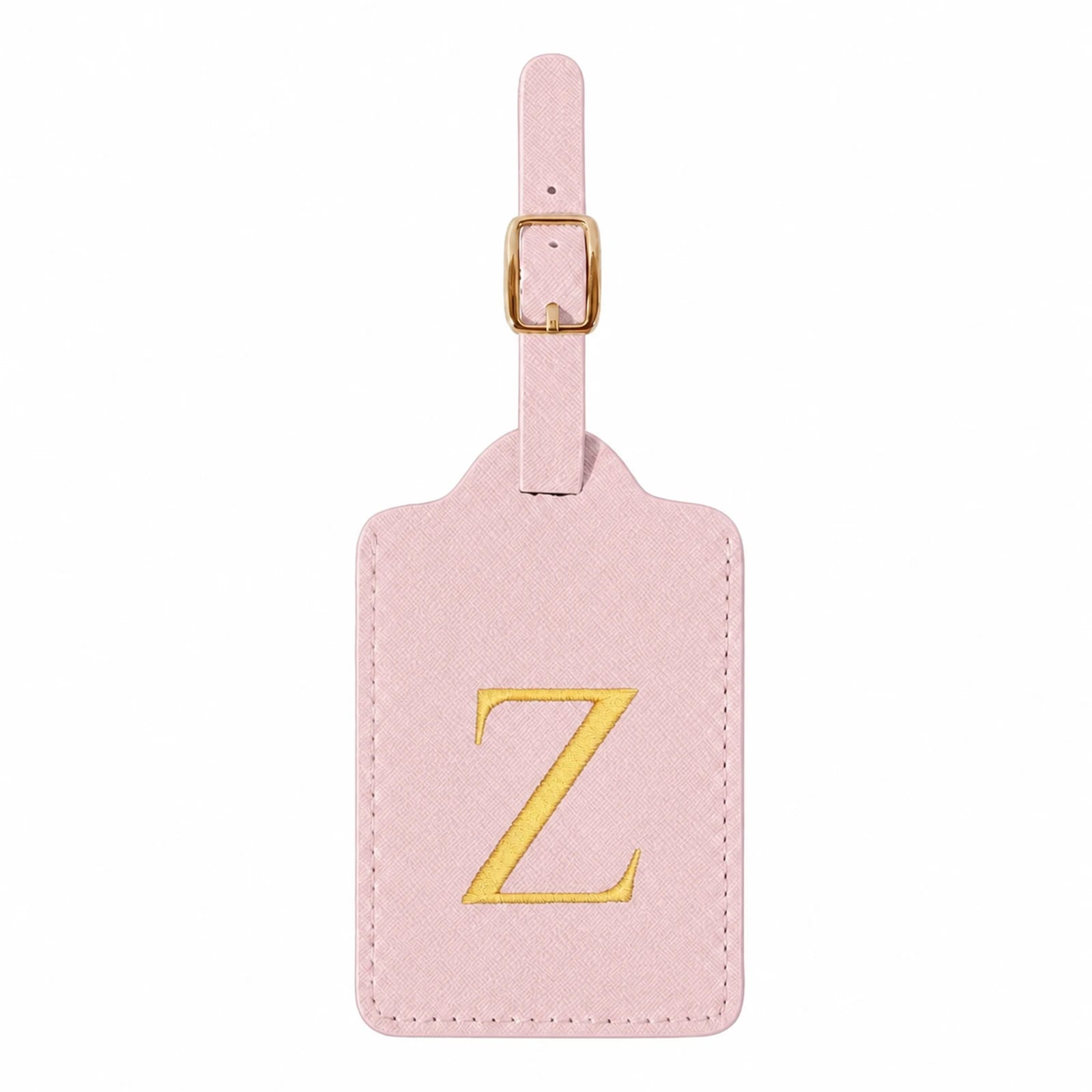 Personalized Alphabet Luggage Tag — Durable PU Leather Travel Accessory