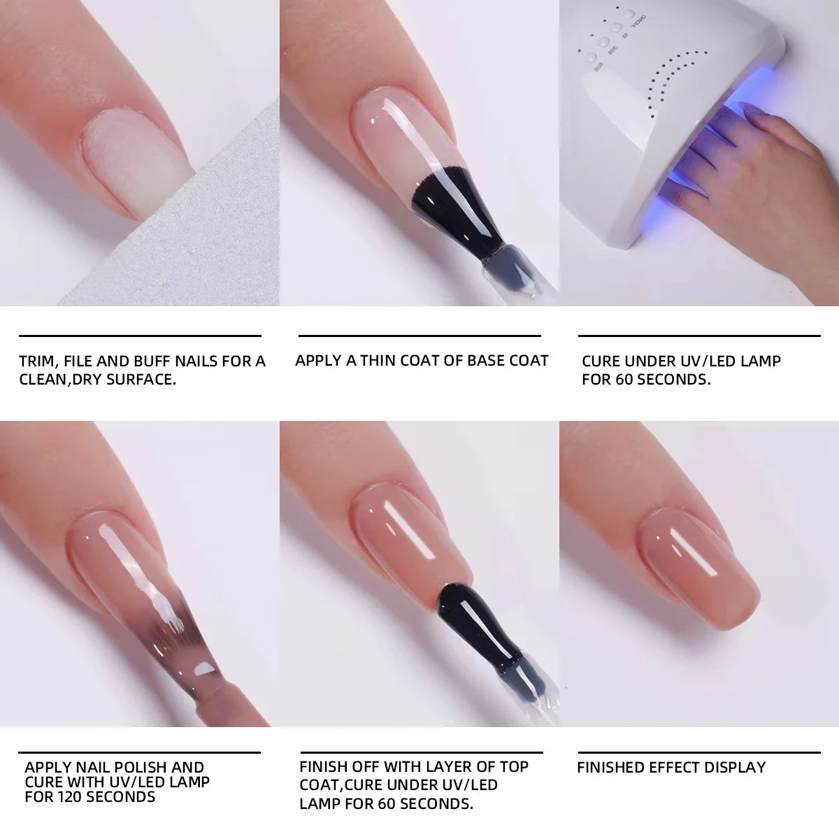 XEIJAYI Semi-Permanent Gel Nail Polish Set — Long-Lasting UV LED Manicure Kit