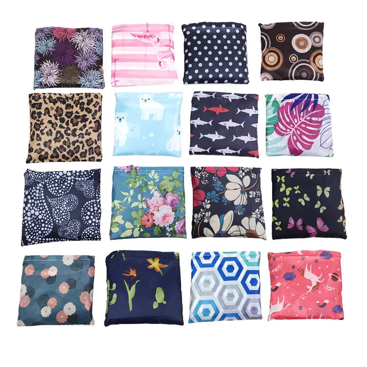 Foldable Reusable Shopping Bags — Heavy Duty Washable Grocery Totes