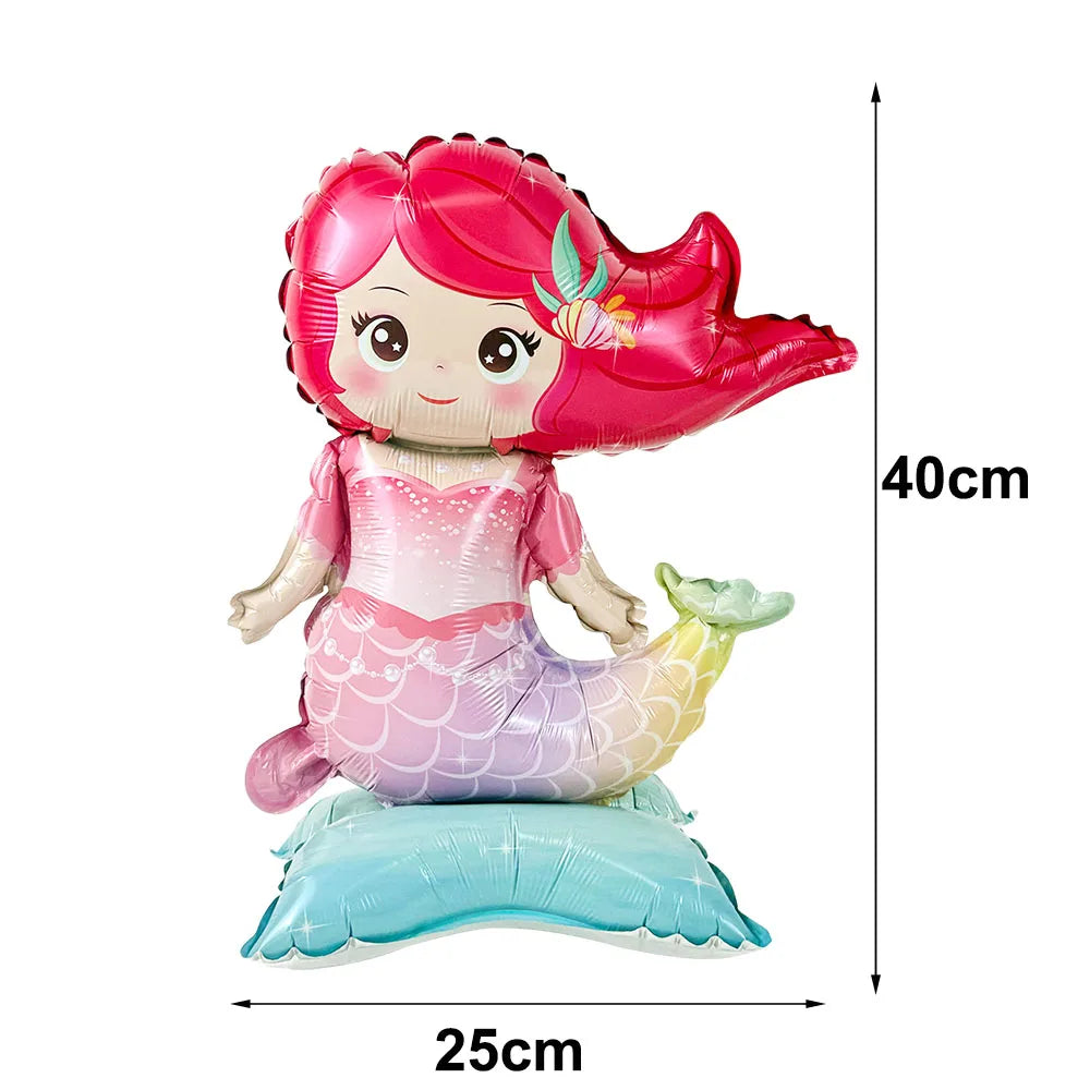 Mermaid Scales Pattern Party Supplies — Disposable Tableware Decor Set