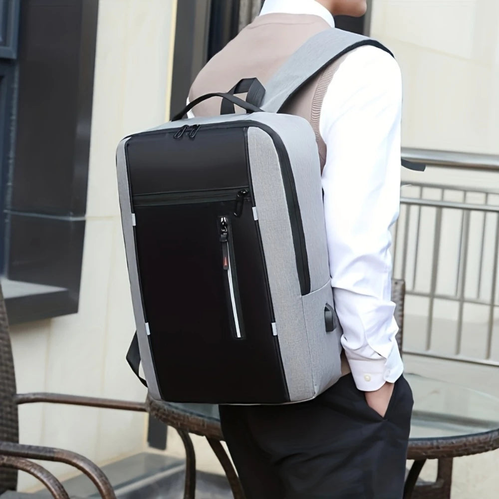 Professional Laptop Backpack — Water Resistant Oxford Travel Rucksack