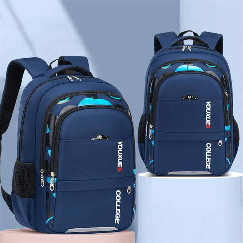 Waterproof Kids School Backpack — Durable Nylon Book Bag for Students