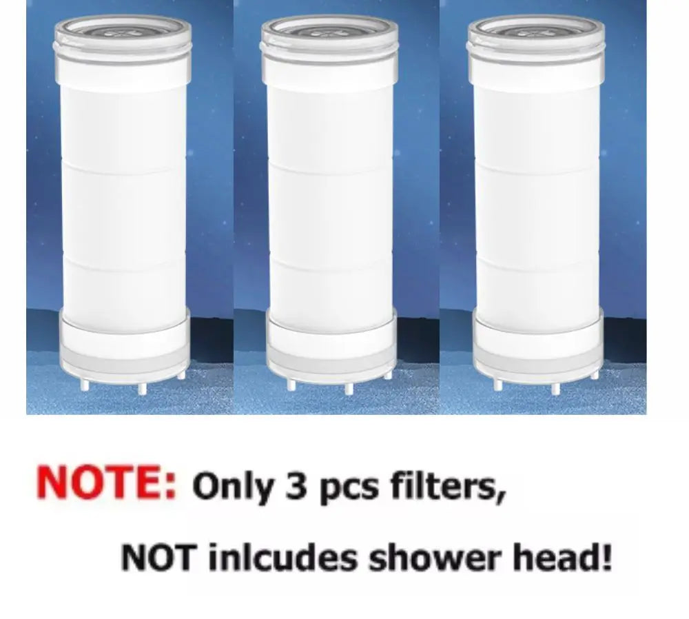 High Pressure Filtered Shower Head — Four-Speed Adjustable Rainfall Spray