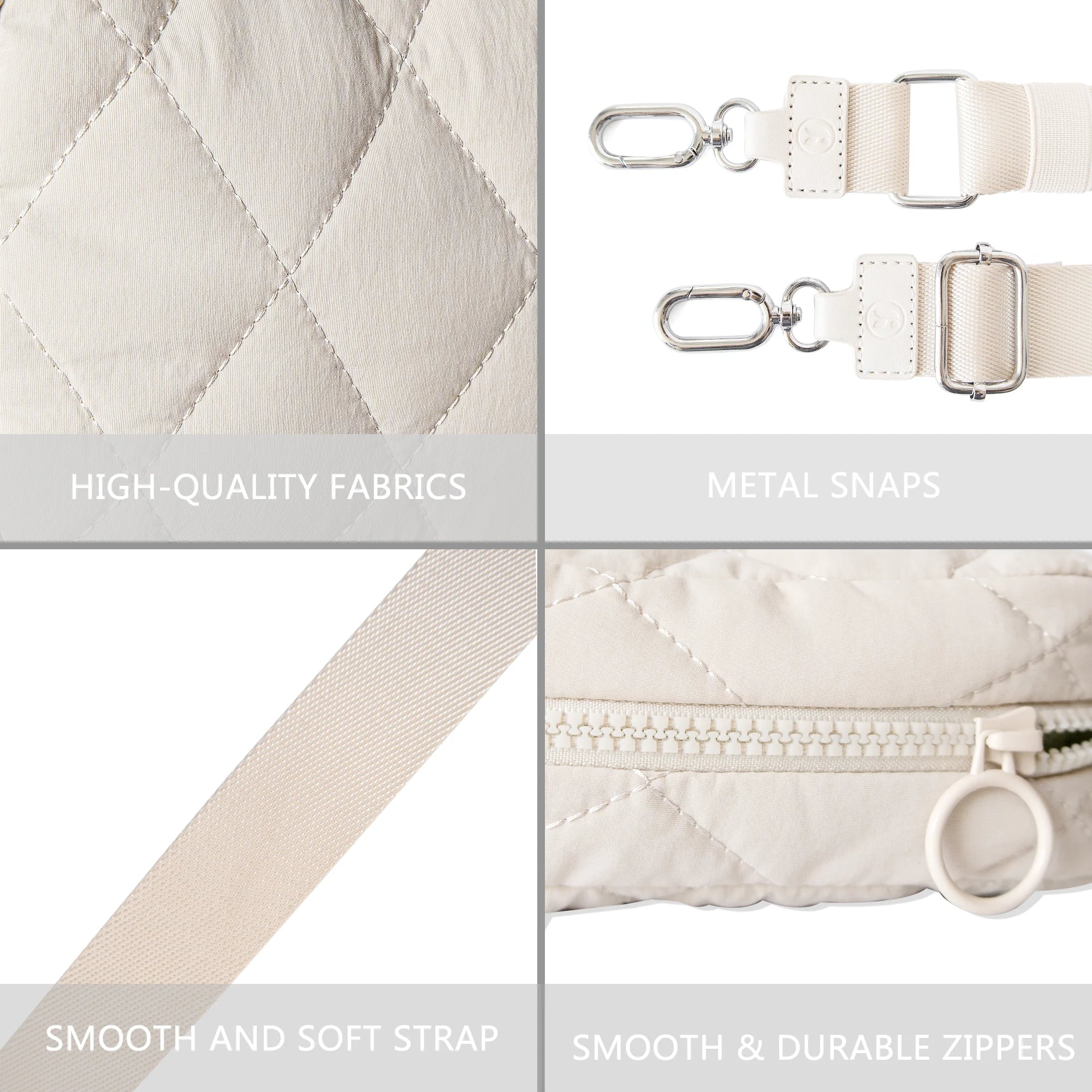 DOYOGI Nylon Puffer Crossbody Wallet — Versatile Wristlet & Phone Carrier