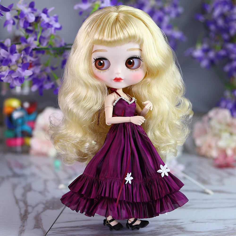 DBS Premium Evening Dress — Minimalist 1/6 Scale Doll Clothing