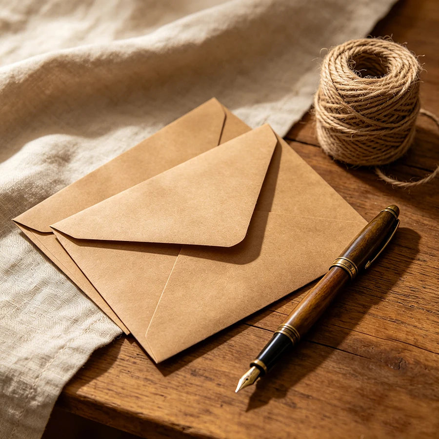 Kraft Paper Envelopes — Small Brown Mailing Envelopes for Cards and Letters