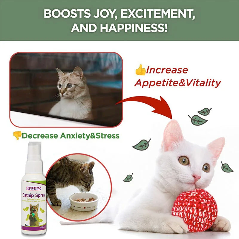 Catnip Behavior Spray — Playful Stimulant & Stress Relief Mist
