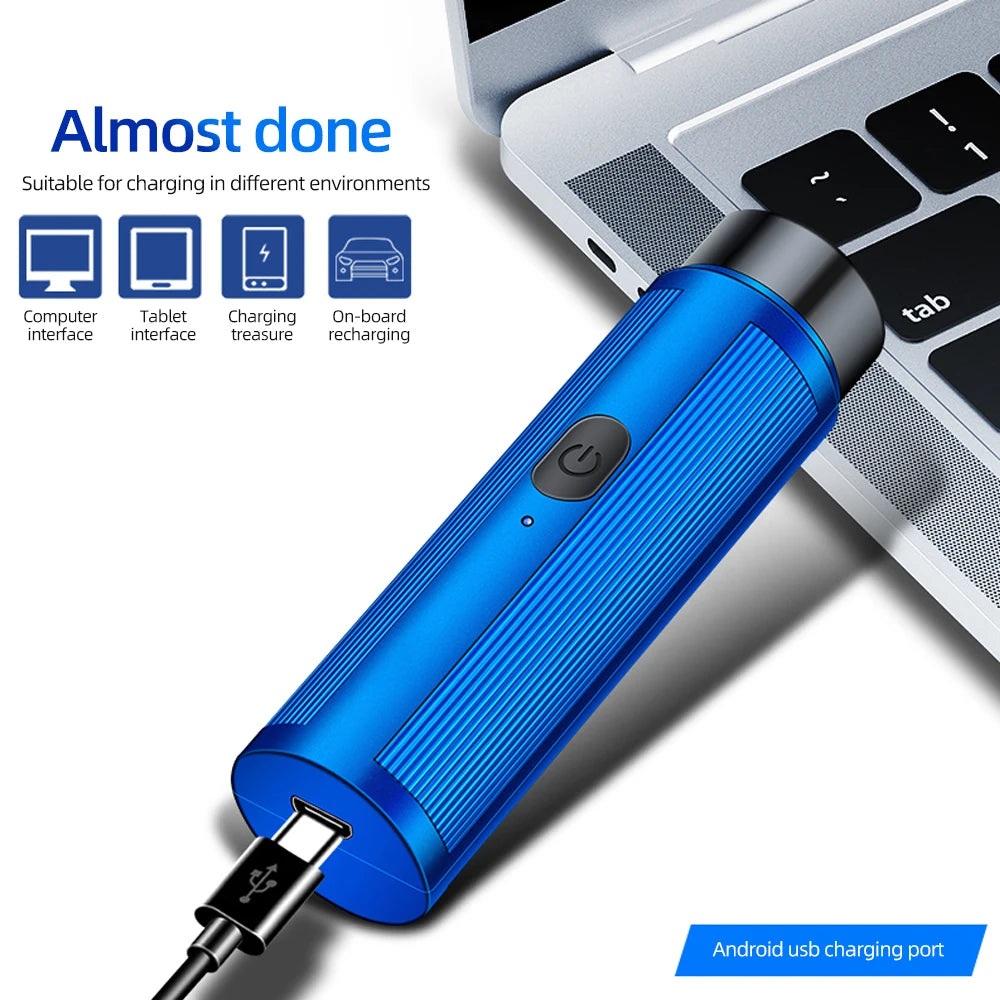 WITZIO Mini Electric Shaver — Portable Rechargeable Rotary Razor