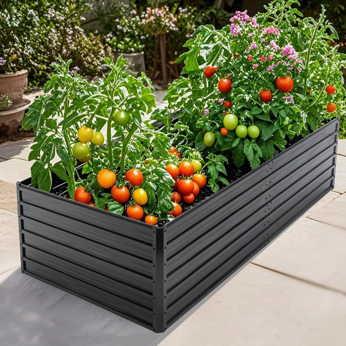Metal Raised Garden Bed Kit — Rustproof Elevated Planter for Vegetables