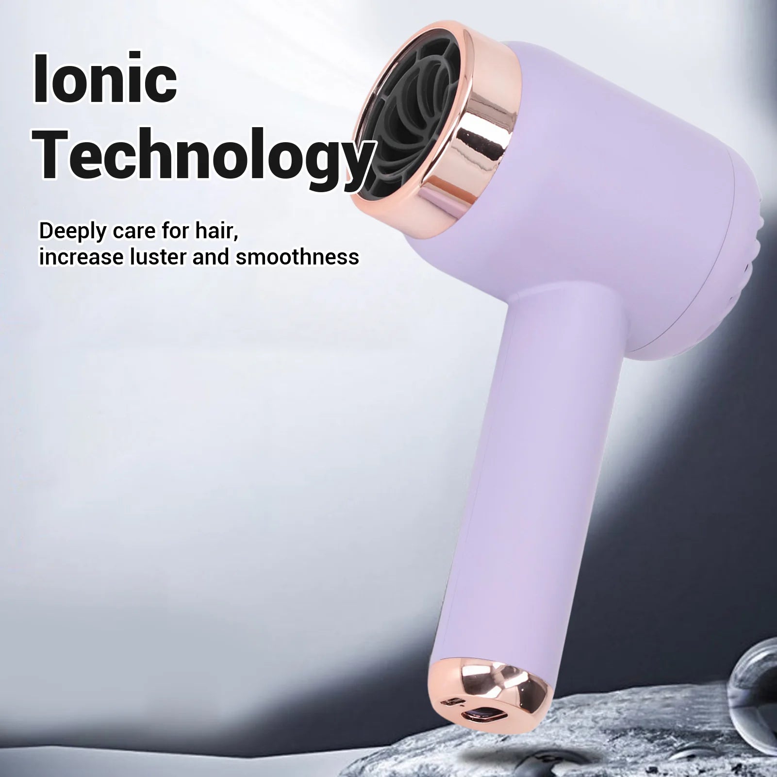 Romellar Ionic Hair Dryer — Dual Use Cordless and Plug-In Design