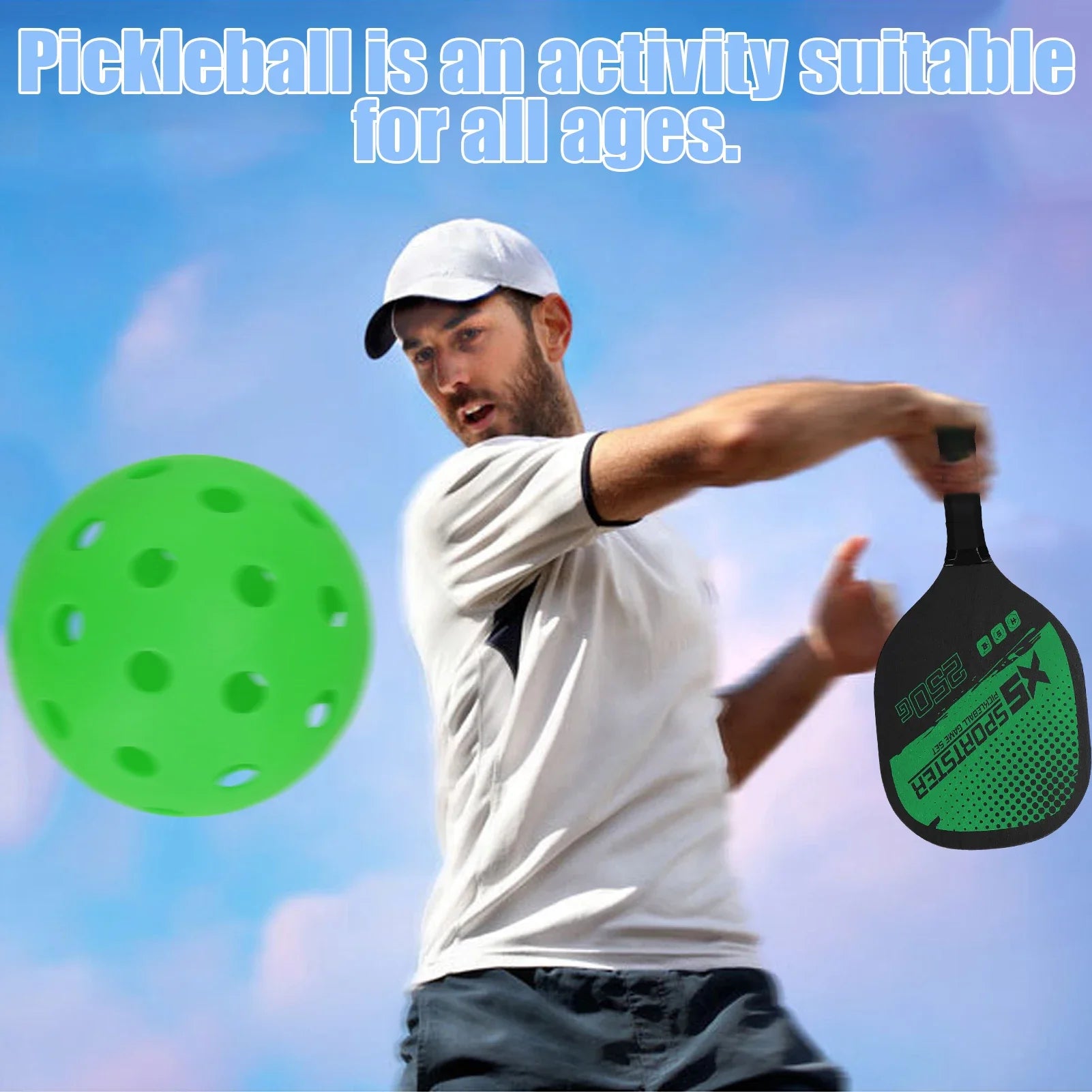 Pickleball Set — 2 Rackets & Balls