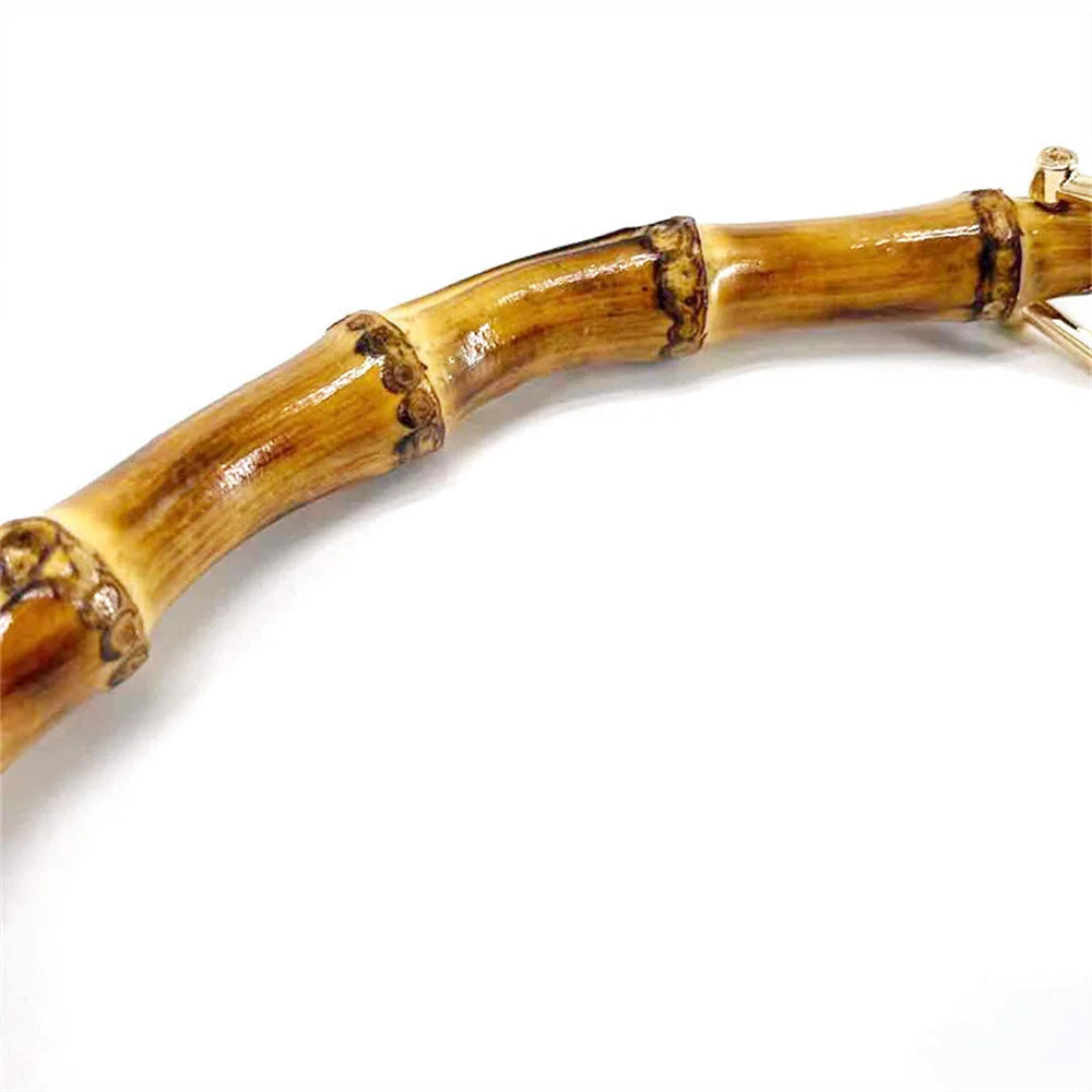Bamboo Bag Handle — Stylish Wooden Replacement for DIY Purses and Totes