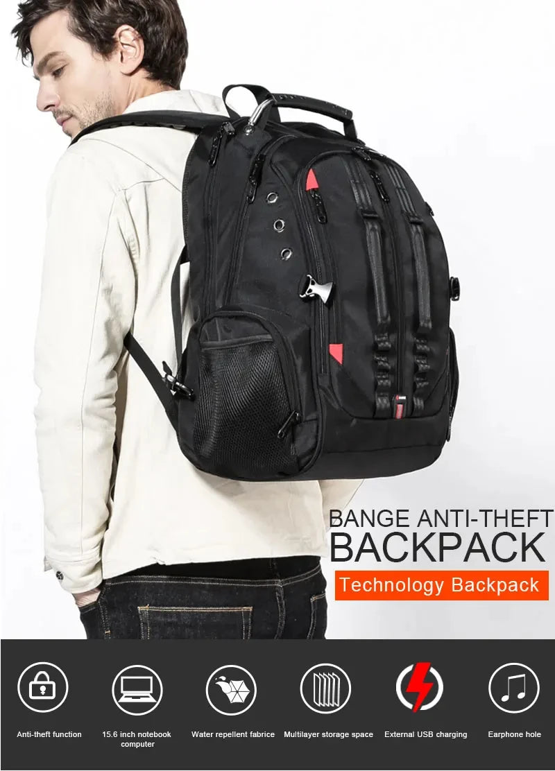 IGETBAG 45L Travel Backpack — Anti-Theft Laptop Bag with USB Port