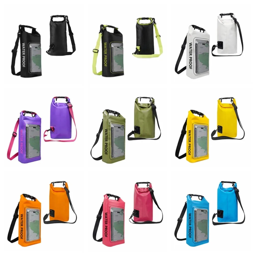 2L Waterproof Mobile Phone Bag — Touchscreen Compatible Dry Bag for Swimming