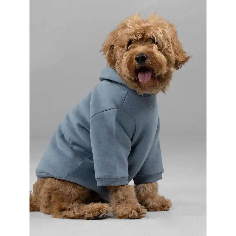 Warm Pet Hoodie — Soft Cotton Blend Sweatshirt with Leash Opening