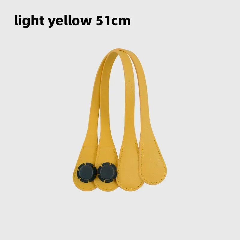 TANQU PU Leather Replacement Handles — Slim Shoulder Straps for Handbags