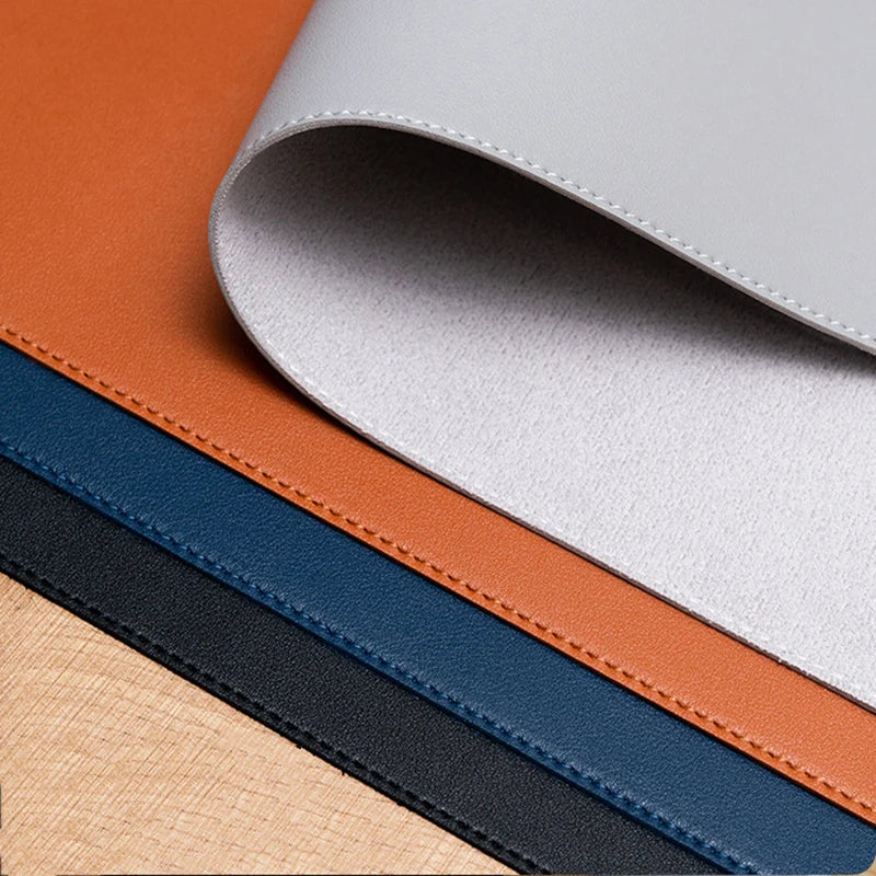Leather Desk Mat — Waterproof Non-Slip Mousepad for Home Office