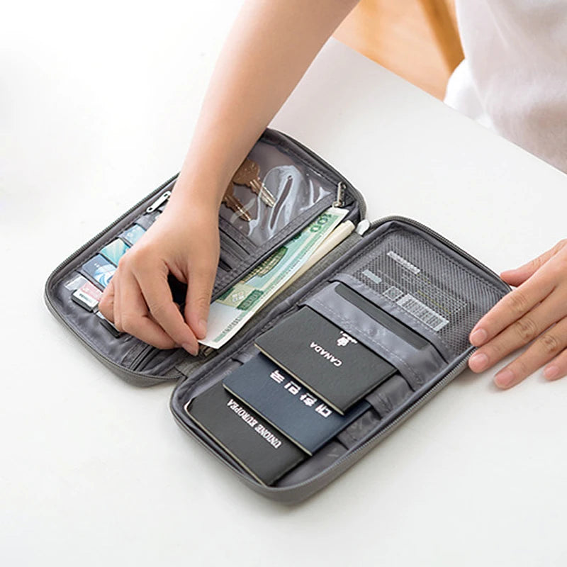 PULUE Travel Wallet Organizer — Waterproof Passport & Document Holder