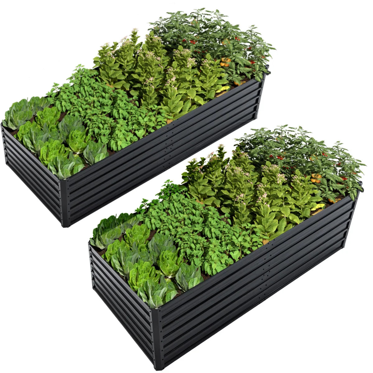 Metal Raised Garden Bed Kit — Rustproof Elevated Planter for Vegetables