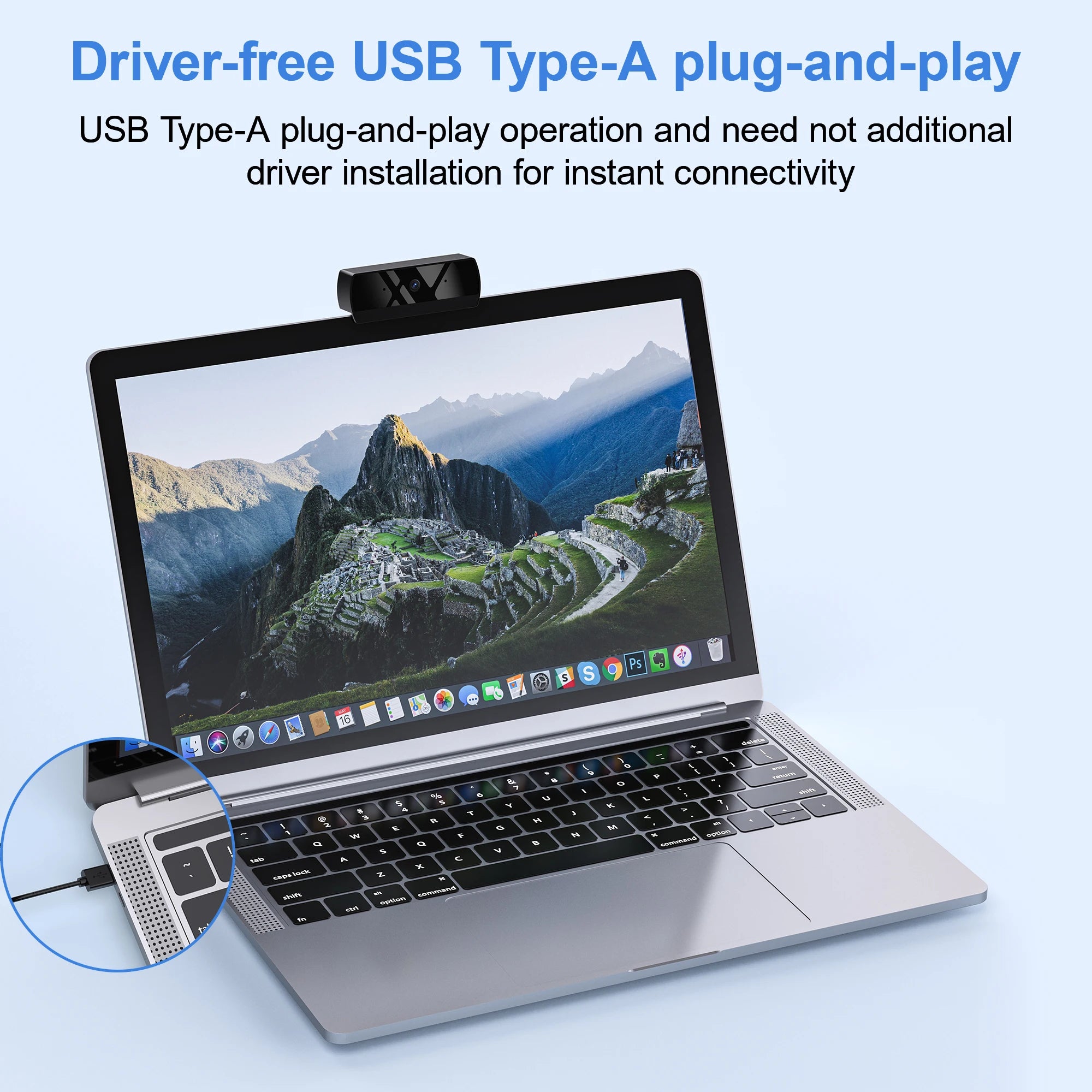 kebidumei HD 1080P Webcam — Autofocus USB Camera with Microphone