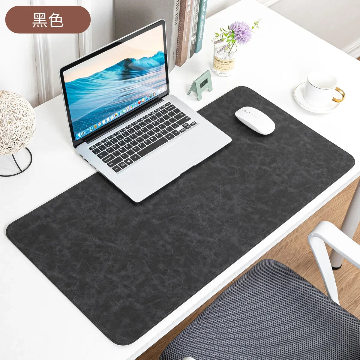 xummen Waterproof PU Leather Desk Pad — Large Non-Slip Computer Mat
