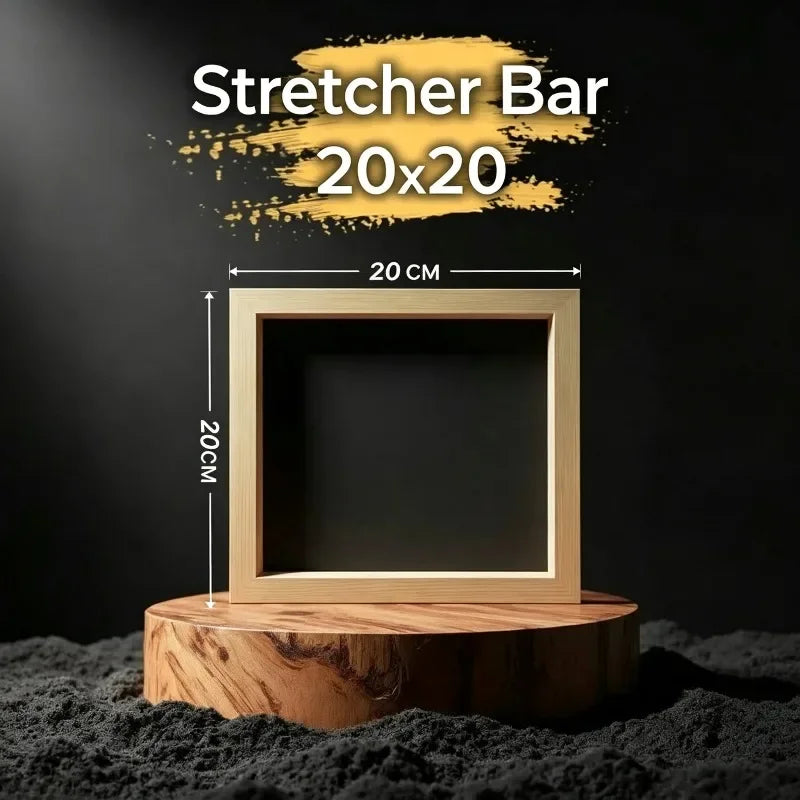 Detachable Wooden Canvas Stretcher Bars — Modular DIY Painting Frame