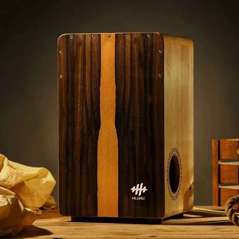 GIOIO Solid Wood Cajon Box Drum — Professional Percussion Instrument